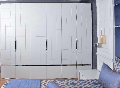 Kleiderschrank Weiß Schrank Schlafzimmer Holzschrank Modern Möbel