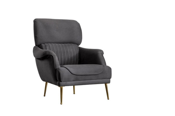 Luxus Sessel Modern Design Wohnzimmer Möbel Grau farbe Stil 