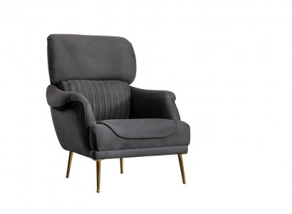 Luxus Sessel Modern Design Wohnzimmer Möbel Grau farbe Stil 