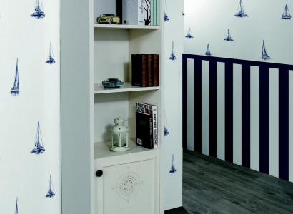 Regal Schrank Bücherschrank für Kinderzimmer Jugendzimmer Weiß Neu