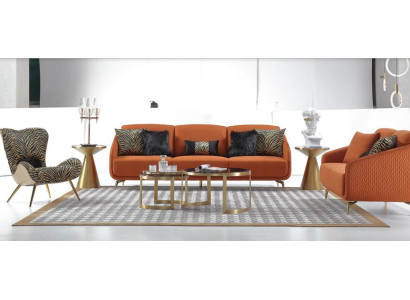 Sofagarnitur 3+2+1 Sitzer Set Design Sofa Polster Couchen Wohnzimmerset Gruppen