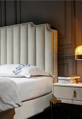 Bett 180x200cm Leder Schlafzimmer Möbel Luxury Moderne Betten Hotel Möbel Neu