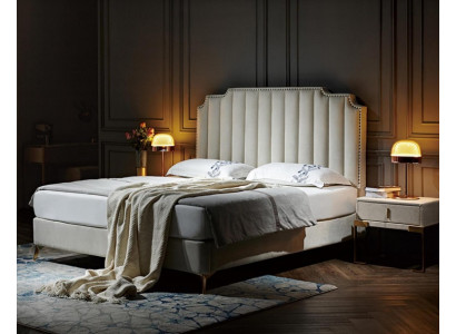 Bett 180x200cm Leder Schlafzimmer Möbel Luxury Moderne Betten Hotel Möbel Neu