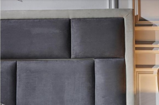 Betten Möbel Schlaf Hotel Doppel Luxus Schlafzimmer Bett Design Polster Samt Neu