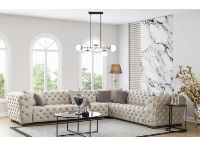 Chesterfield Polstersofa Sofa Ecksofa Garnitur Polster Luxus Ecke Sofas Neu