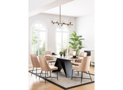 Essgarnitur Essgruppe Möbel Gruppe Esszimmer Esstisch 6x Stuhl Garnitur 7tlg