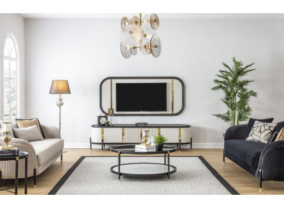 Sofagarnitur 3+3+1+1 Sitz Set Design Sofas Polster Couchen Modern Sofa Neu