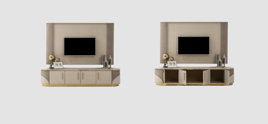 Modern TV-Lowboard Luxus TV-Schrank Stilvoll RTV Wohnzimmer TV-Kommode NEU