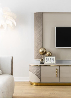 Modern TV-Lowboard Luxus TV-Schrank Stilvoll RTV Wohnzimmer TV-Kommode NEU