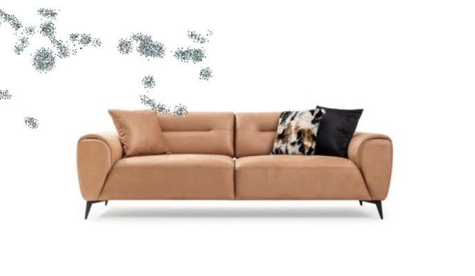 Luxus Sofa 3 Sitz Wohnzimmer Modernes Design Sofas Polster Couchen Neu