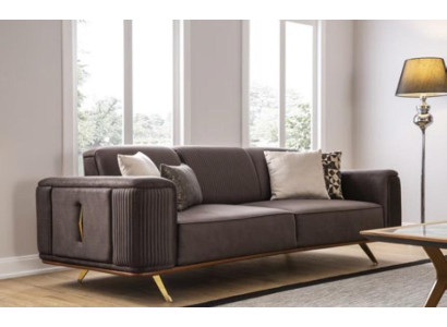 Sofas 4 Sitzer Textil Big Möbel Wohnzimmer Modernes Neu Sofa Polyester Couch