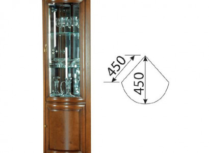 Klassische Vitrine Vitrinenschrank Rustikal Schrank Glasschrank Vitrinen Z-WN