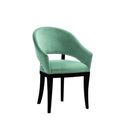 Luxus Design Polster Stuhl Stühle Sitz Lehn Büro Holz Office Esszimmer