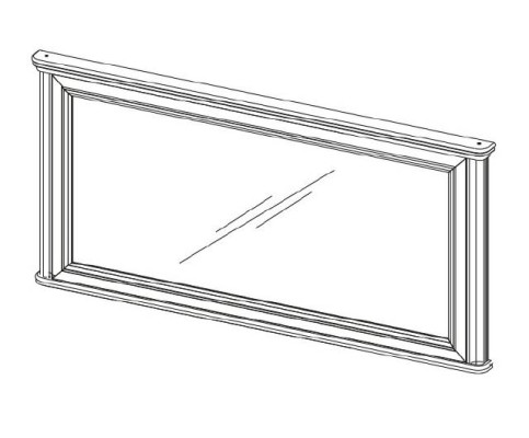  WANDSPIEGEL HOLZRAHMENSPIEGEL RAHMEN RECHTECKIGER SPIEGEL DESIGNER Prato PR-L1 