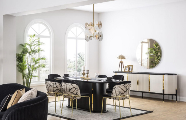 Luxus Esszimmer Essgarnitur 8tlg Set Essgruppe Stuhl Set Einrichtung