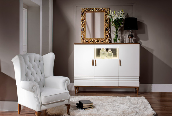  Klassische Kommode Vitrine Kommoden Vitrinen Kommodenschrank Schrank TO-KBD