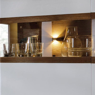 Luxus Glas Vitrine Holz Designer Schrank Vitrinen Regal Schränke Regale Möbel