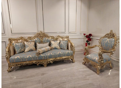 Luxus Möbel Sofagarnitur 2tlg. Klassische Möbel Sofa Couch Garnituren