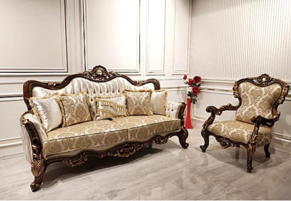 Barock Sessel Couch Sofa Möbel Einrichtung Couchen Sofas Stuhl Samt