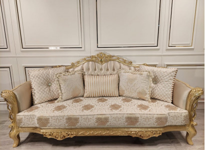 Chesterfield Sofa Barock Couch Holz Samt Dreisitzer Klassische Sofas Möbel