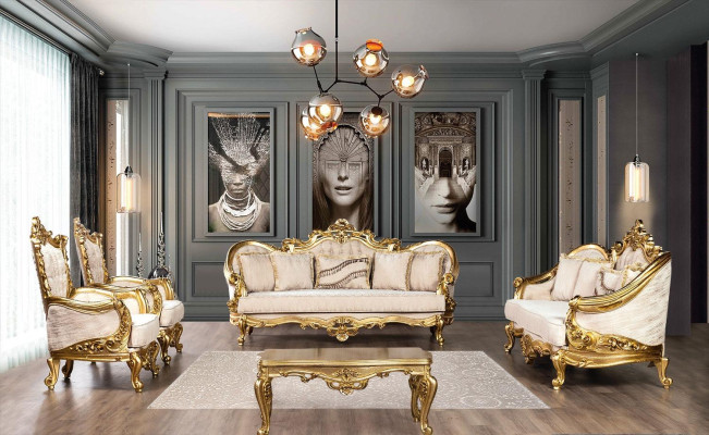 Chesterfield Sessel Ser Garnitur 1+1 Sitzer Couch Polster Möbel Einrichtung