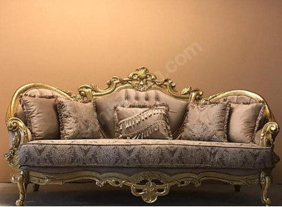 Dreisitzer Couch Polster Möbel Klassisches Sofa Französische Einrichtung