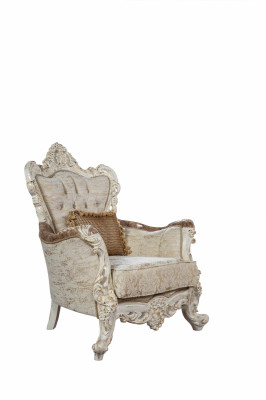 Thron Sessel Couch Möbel Einrichtung Lehnstuhl Stühle Samt Polster