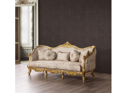 Luxus Couch Klassischer Dreisitzer Sofa Couchen Möbel Einrichtung Stoff Sofa