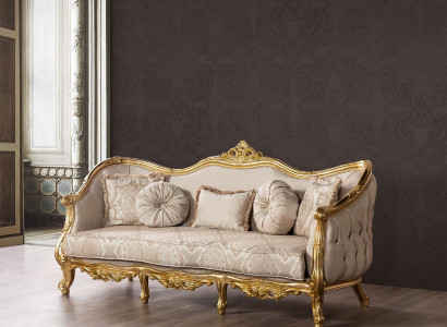 Luxus Couch Klassischer Dreisitzer Sofa Couchen Möbel Einrichtung Stoff Sofa