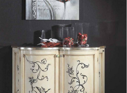 Klassisches Sideboard Holz Kommode Weiß Schrank Schränke Luxus Italienische Neu