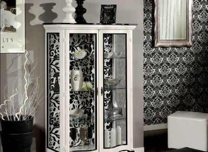 Luxus Holz Vitrine Anrichte Design Schränke Weiß Italienische Möbel Neu Schrank 