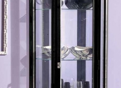 Vitrine Glasschrank Schwarz Luxus Italienische Möbel Vitrine Schränke Wohnzimmer