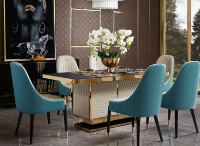 Ess Zimmer 1x Stuhl Set Sitz Echt Stühle Polster Lehn Designer Holz Sessel Neu