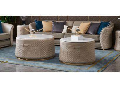 Runde Set 2x Couchtisch Kaffeetisch Beistelltisch Designer Wohnzimmer