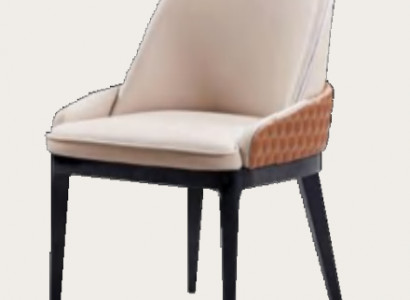 Sessel Stuhl 1x Esszimmer Lounge Sitz Polsterstuhl Neu Leder Fernseh