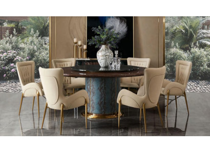 Sessel Stuhl 1x Esszimmer Lounge Sitz Polsterstuhl Luxus Leder Fernseh