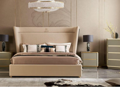 Doppelbett Schlafzimmer Hotel Ehe Luxus Bett 2x Nachttisch 3tlg. Set Betten