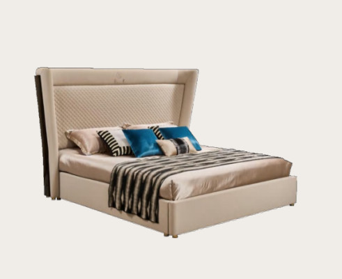 Schlafzimmer Hotel Betten Doppel Bett Design Holz Stoff Betten 180x200cm