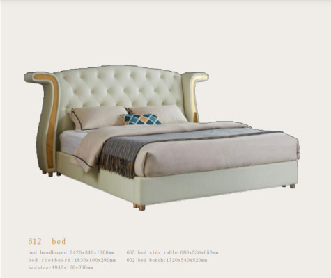 Polster Design Luxus Bett 180x200cm Betten Leder Moderne Schlafzimmer