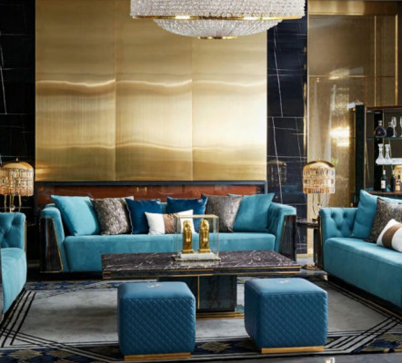 Big xxl luxus sofa couch polster sitz garnitur 4 Sitzer Couchen Sofas Stoff Neu