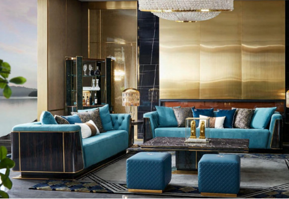 Big xxl luxus sofa couch polster sitz garnitur 4 Sitzer Couchen Sofas Stoff Neu