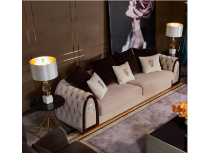 Dreisitzer Chesterfield 3 Sitzer Sofa Couch Polster Sitz Garnitur 3er Couchen