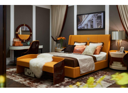 Sitz Polster Bank Polster Sitz Hocker Bank Leder Holz Stil Designer Ottomane Neu