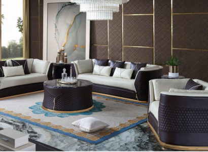 Garnitur 321 Sitzer Couchtisch 2x Beistelltisch Wohnlandschaft Sofa Couch 6tlg