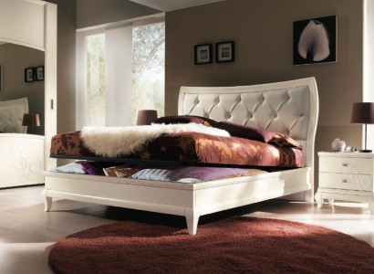 Bett Betten Bettrahmen Holz Doppel Bettgestell Doppelbetten Modern Hotel Italy