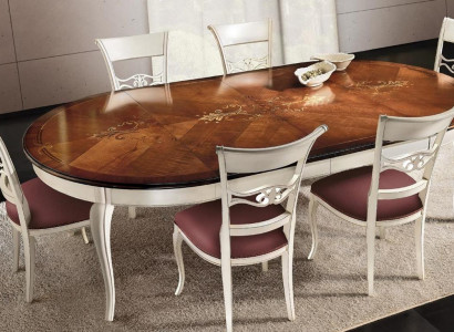 Klassischer Tisch Holztisch Barock Rokoko Speisesaal Königlicher Esstisch Tische