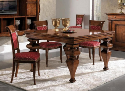 Möbel Einrichtung Gruppe Tisch + 4 Stuhl Set 5tlg. Esstisch Garnitur Esszimmer