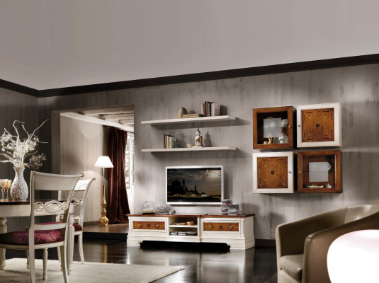 Wohnwand Wohnzimmer Set Vitrine Schrank Regal Set Wohnwände Regal Fernseh Wand