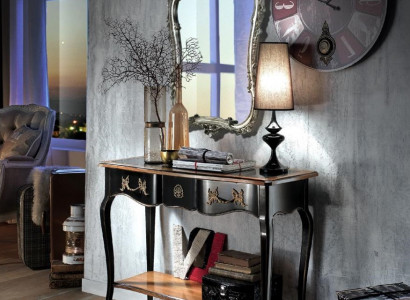 Konsolen Tisch Kommode mit Spiegel Luxus Klasse Möbel Set Stil Modern 2tlg. Neu