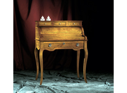 Tische Schreibtisch Büro Tisch Edle Holz Barock Rokoko Antik Stil Möbel Luxus